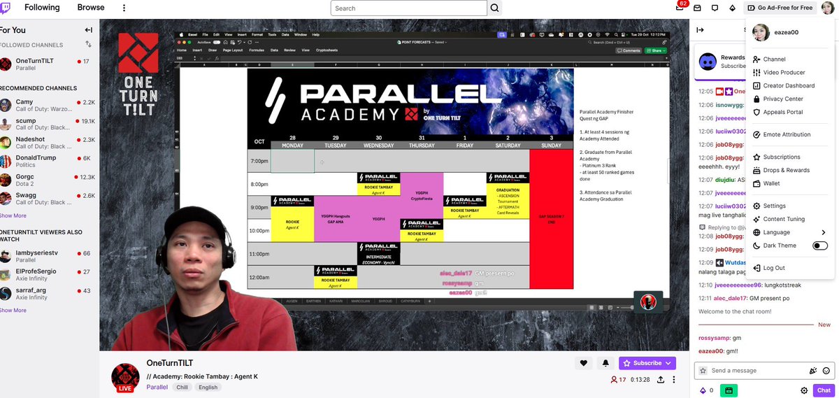 cheenacrtz's tweet photo. I just attended a Rookie Session of the Parallel Academy by One Turn TILT!  Learned that even your deck is countered you can still WIN!

#TrainedByTILT
#Play2LearnWithTILT
#YGGGAPS7
@OneTurnTILT
@YieldGuild
@ParallelTCG https://t.co/Lq7jzNq0Aj