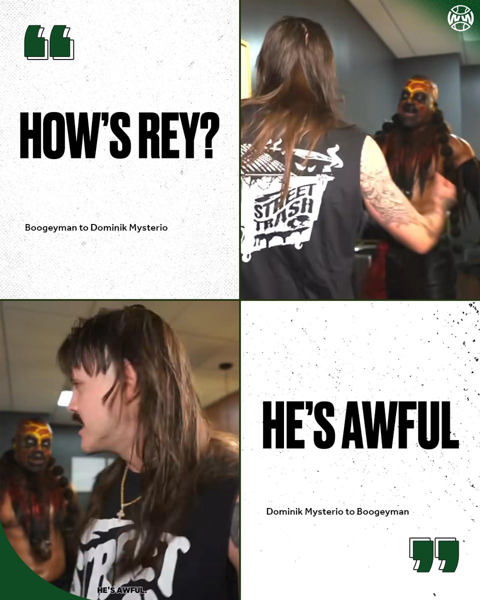 WrestlingWCC's tweet photo. Boogeyman asked Dominik Mysterio for an update on Rey Mysterio 😭 https://t.co/SAl4XiDP1q