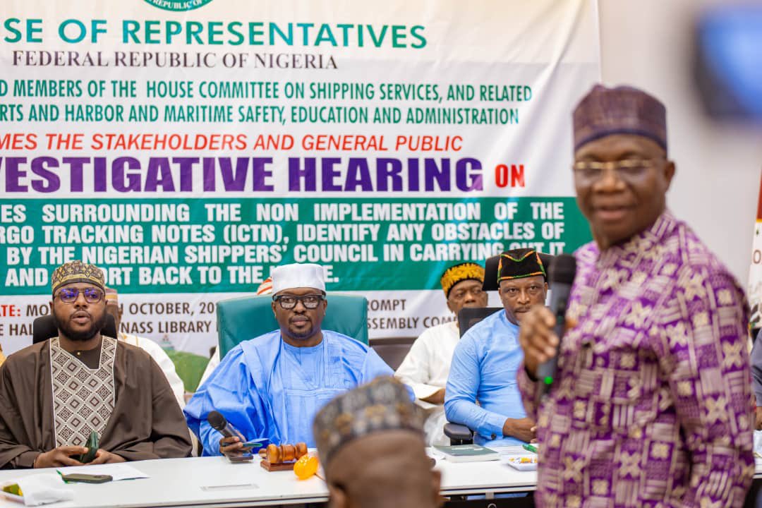 NgShippers's tweet photo. Yesterday, NSC CEO @AkutahPius, joined by NSC directors, attended a National Assembly hearing examining the non-implementation of the International Cargo Tracking Note (ICTN). #NGShippers #ICTN #MaritimeSafety #Transparency https://t.co/IeHas2LdlH