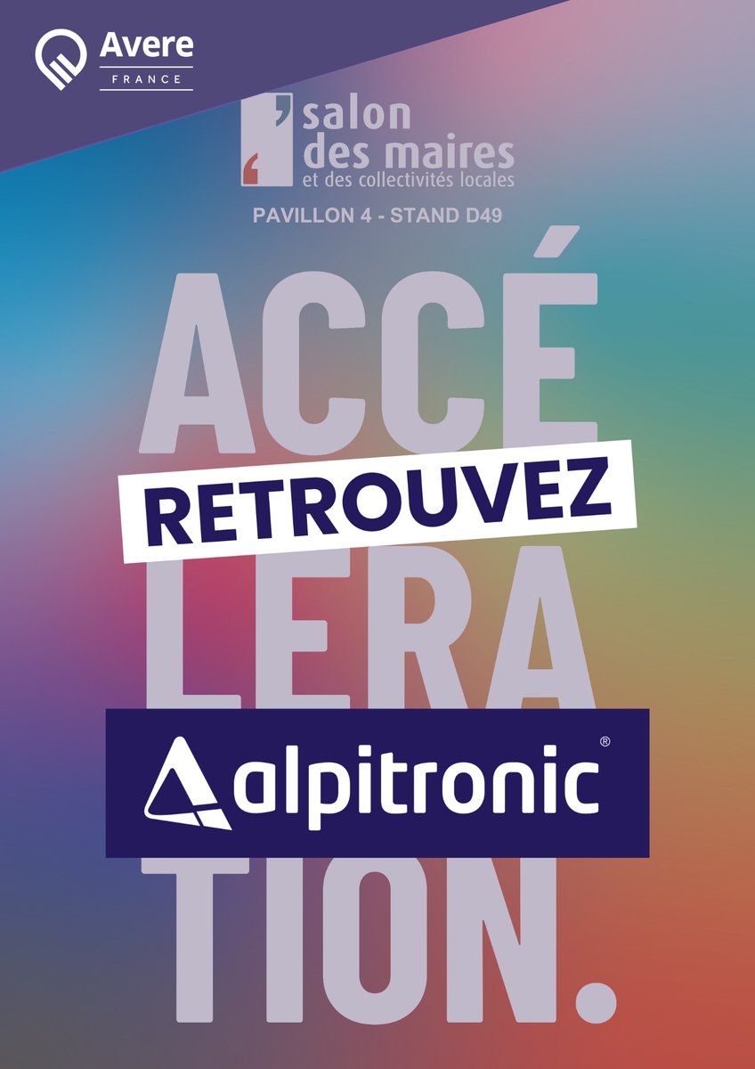 [<a href="/salondesmaires/">Salon des Maires et des Collectivités</a> 🤝] Retrouvez l’équipe d’<a href="/Alpitronic/">Alpitronic</a>, spécialiste des solutions de recharge ultra-rapide, au village <a href="/AvereFrance/">Avere-France ⚡️</a> ! ➡Stand : Pavillon 4 - Stand D49📅Du 19 au 21 novembre 2024📍Paris Porte de Versailles