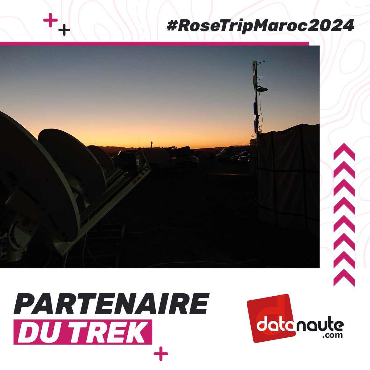 Trekrosetrip's tweet image. Spécialistes dans la fourniture de connexions Internet, nous sommes ravis de compter #Datanaute parmi nos fournisseur officiel #RoseTripMaroc 🇲🇦, qui rendent possible la retransmission en direct de votre aventure sur le terrain.
–
En savoir plus → datanaute.com