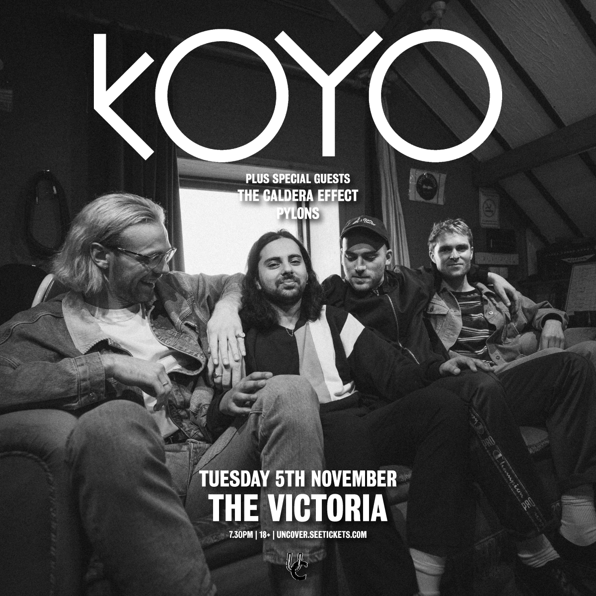 UNCOVER (@uncover_night) on Twitter photo ONE WEEK TO GO ๐
Alt/psych/prog rockers @koyoband headline <a href="/TheVictoria/">The Victoria ๐</a>, Birmingham, on Tuesday, 5th November, with special guests The Caldera Effect and Pylons ๐ฅ
Tickets on sale now: bit.ly/3WSDZHe ONE WEEK TO GO ๐
Alt/psych/prog rockers @koyoband headline <a href="/TheVictoria/">The Victoria ๐</a>, Birmingham, on Tuesday, 5th November, with special guests The Caldera Effect and Pylons ๐ฅ
Tickets on sale now: bit.ly/3WSDZHe