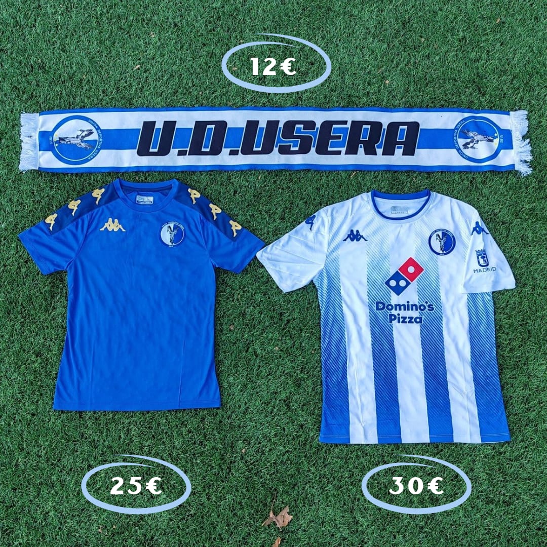 UDUsera's tweet photo. 🔵⚪Ya tenemos disponibles para nuestra afición la bufanda de la UDU y las camisetas de jugar y entrenar. Acompaña de blanquiazul a nuestros equipos en sus partidos. ¡Orgullo blanquiazul! ¡Vamos con todo!

Bufanda 12 €
Camiseta entreno 25 €
Camiseta juego 30 €

#UseraMola💙🤍 https://t.co/Nk7zMFFCsJ
