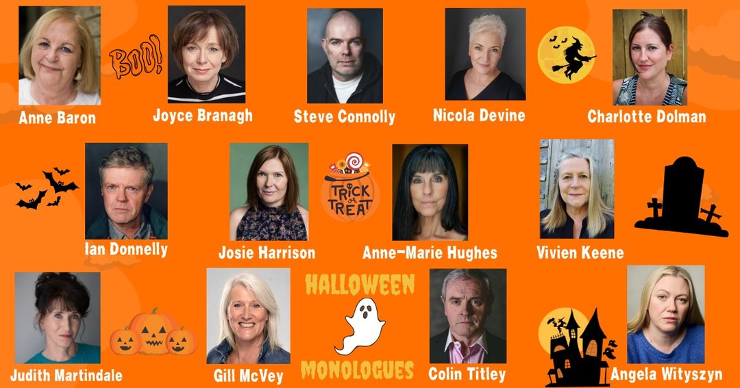 On Thursday, we'll be bringing you thirteen (unlucky for some) Halloween monologues and here are the thirteen actors who'll be performing them. Some of them have really got into the SPIRIT of things this time round. 

No ghosts were harmed in the making of these monologues.