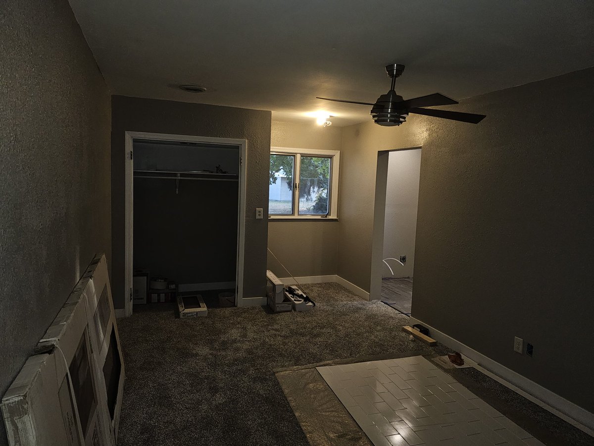 Dartorn's tweet photo. I'm finally able to post a final update on the flood in June. Last weekend my parents and brothers were finally able to move back in. Final touches are still being done on the house, but everyone is back to sleeping in their own bed in their own place! https://t.co/FKxwSnZu7K