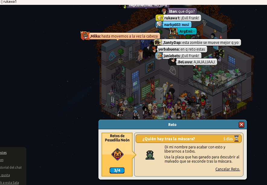 rukawa1_HB's tweet photo. Activa reto #Habbo
-(Coloca) las 4 botellas en sala
-Di tele5 entra al port ,entra a la segunda sala 
-Di:  No quiero ser tu huésped
Por ahora el juego 5 esta en Bugg y no se puede completar el RETO , quedas atorado en la entrada o no funciona el juego . https://t.co/1idWAKuEl0