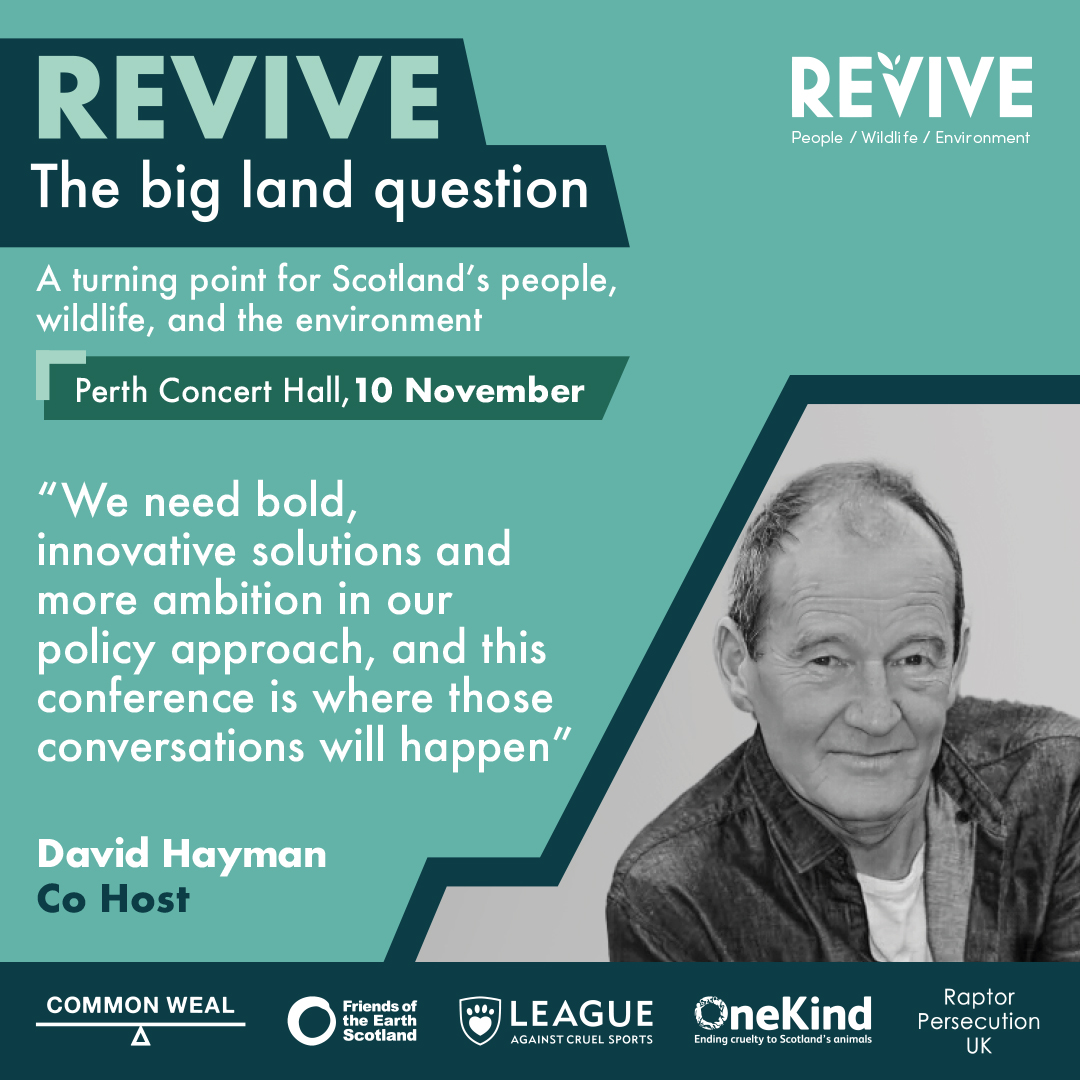 In just under 2 weeks <a href="/LesleyRiddoch/">Lesley Riddoch</a> and David Hayman will host our national conference on land reform. 

Book your place to be part of the launch of a major national drive that can help re-shape Scotland's land! perththeatreandconcerthall.com/whats-on/reviv…

Programme; revive.scot/big-land-quest…
