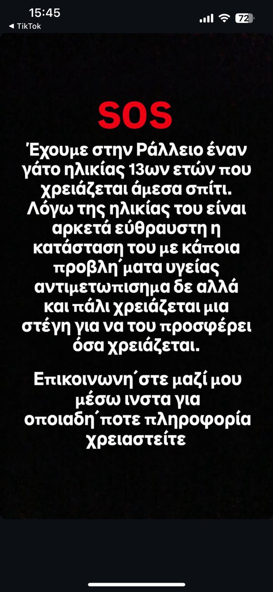 Dimitrapzz's tweet photo. Οποίος μπορεί να φιλοξενήσει το γατάκι DM 
(Το σχολείο μας βρίσκεται στον Πειραιά και φιλοξενούμε ήδη άλλες δυο γατες)
Βοηθήστε μας να μαθευτεί για να δώσουμε στο γατάκι ένα safe home.
repost, like, reply 🙏🙏
#SOS #gates #ellada #Greece #HelpNeeded https://t.co/pB8Xvr5HAJ