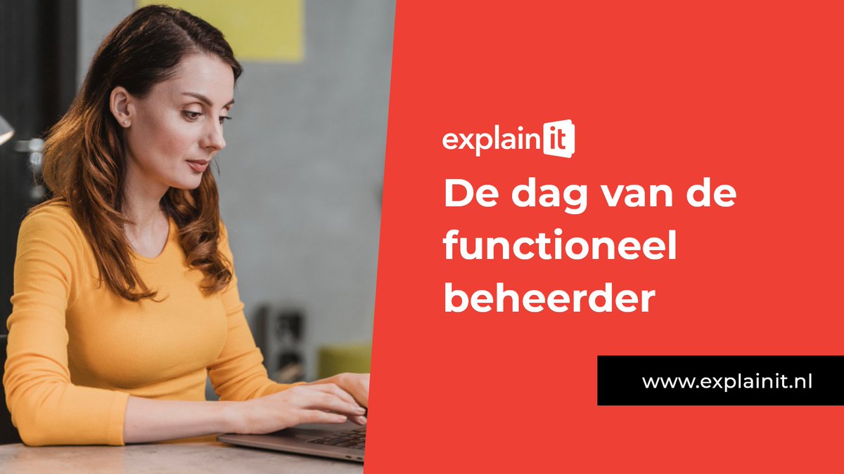ExplainiT_NL's tweet photo. 𝗗𝗮𝗴 𝘃𝗮𝗻 𝗱𝗲 𝗙𝘂𝗻𝗰𝘁𝗶𝗼𝗻𝗲𝗲𝗹 𝗕𝗲𝗵𝗲𝗲𝗿𝗱𝗲𝗿! ✨🚀

Vandaag vieren we de onmisbare rol van functioneel beheerders! Wij bedanken alle functioneel beheerders vandaag – jullie zijn de ruggengraat van succesvolle organisaties!

https://t.co/lShzF28TqD https://t.co/KHXuQzcKvU