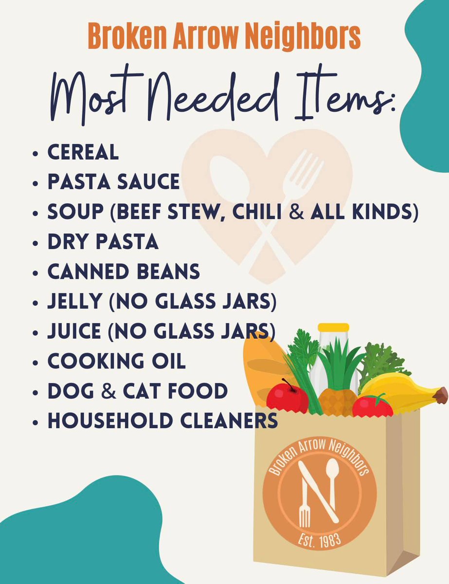 Plan 2 come 2 TAG's EXPRESSIONS Exhibition &amp; Sale starting next week, on Nov 5th at  Arts at 302. We are also having a food drive so if you think about it, on your way out, bring a non-perishable food item like those listed here, and help out Broken Arrow Neighbors.