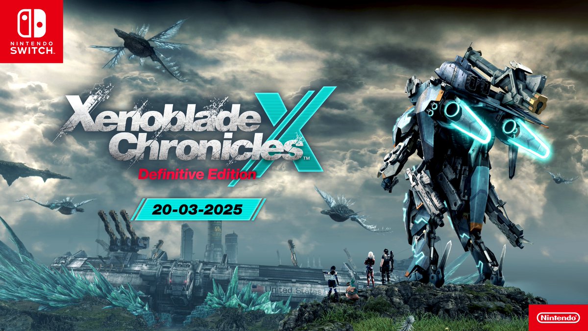 NintendoBrasil's tweet photo. #XenobladeChronicles X: Definitive Edition chega ao console #NintendoSwitch no dia 20/03/25!

Explore o misterioso planeta Mira neste épico JRPG de ficção científica, agora com visual aprimorado e novos elementos de história! https://t.co/C8OeBvcUA7