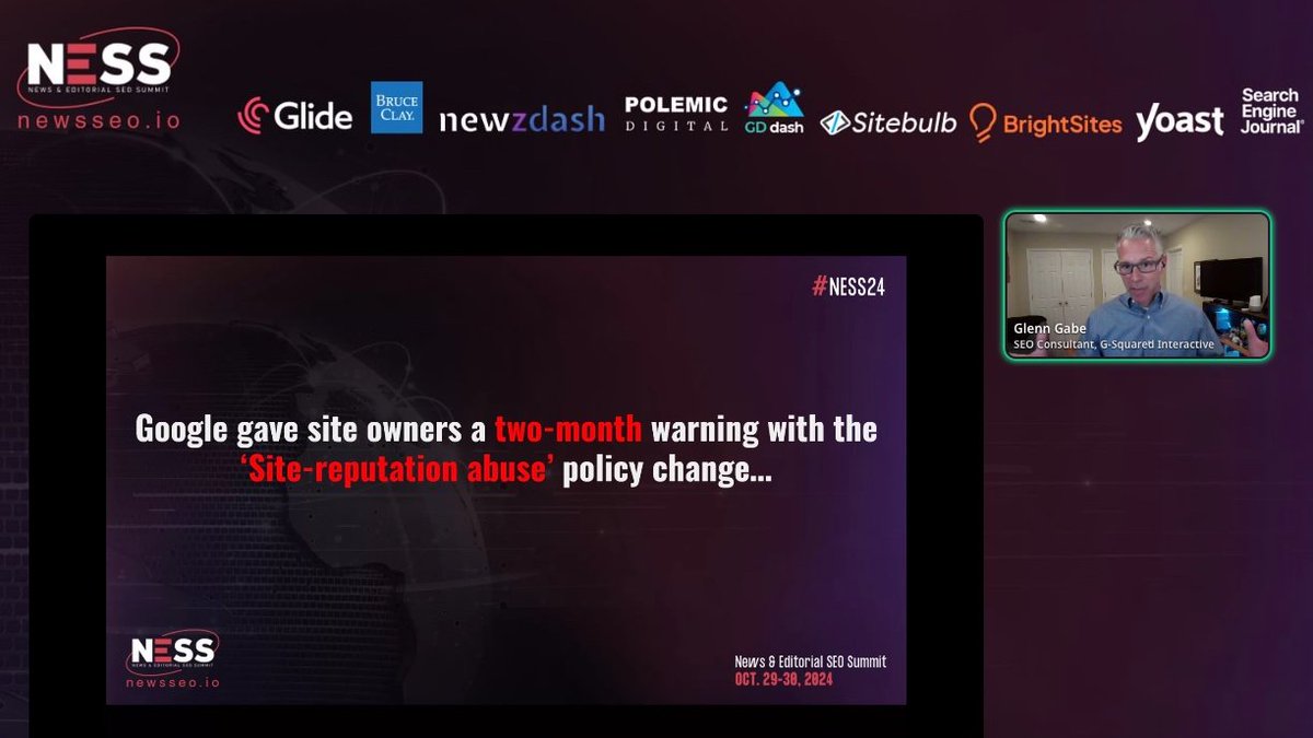 The #NESS24 delegates are enjoying this excellent session from <a href="/glenngabe/">Glenn Gabe</a> currently!

A very informative and detailed talk, with plenty of actionable pointes too.

#SEO