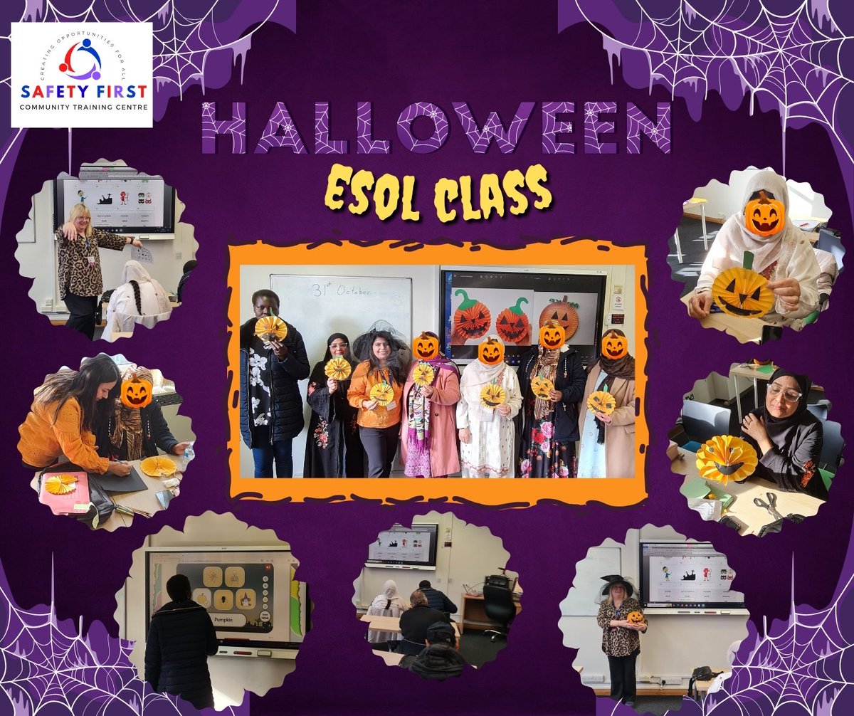 Safety First CTC (@firstctc) on Twitter photo Our amazing ESOL tutors, Anne & Sonia, run a Halloween-themed ESOL lesson. Learners enjoyed reading & writing together, blending practical & engaging activities.
<a href="/BradfordCollege/">Bradford College</a> <a href="/Shipley_College/">Shipley College</a> <a href="/GoodThingsFdn/">Good Things Foundation</a> <a href="/Yorkshire_BS/">Yorkshire Building Society</a> <a href="/TNLComFund/">The National Lottery Community Fund</a> #TransformingLives #learnesol Our amazing ESOL tutors, Anne & Sonia, run a Halloween-themed ESOL lesson. Learners enjoyed reading & writing together, blending practical & engaging activities.
<a href="/BradfordCollege/">Bradford College</a> <a href="/Shipley_College/">Shipley College</a> <a href="/GoodThingsFdn/">Good Things Foundation</a> <a href="/Yorkshire_BS/">Yorkshire Building Society</a> <a href="/TNLComFund/">The National Lottery Community Fund</a> #TransformingLives #learnesol