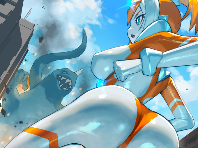 I-Raf-you様発行のサイズフェチ合同誌「MM84号 人外さんにいらっしゃい」にて4枚カラーイラスト描かせていただきました〜以下紹介ページです 