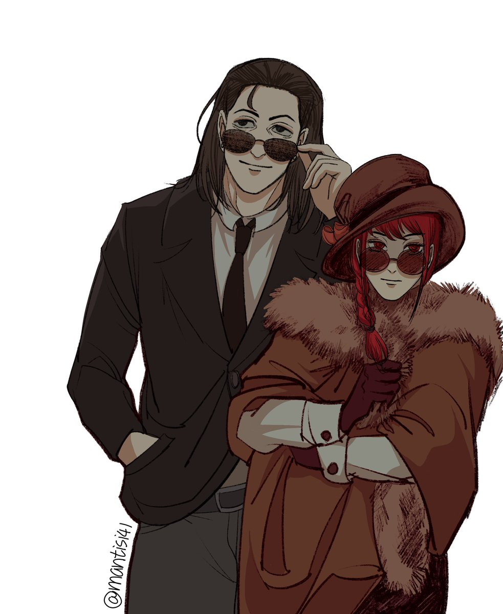 mantisi41's tweet image. lady makima and her bodyguard
#chainsawman #barem #makima