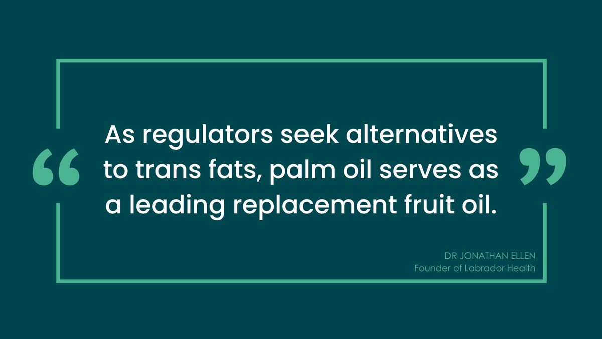 MY_PalmOil's tweet photo. .@DrJonathanEllen is right, palm oil is a reliable, sustainable alternative to trans fats. Palm oil serves as a leading choice when it comes to fruit oils, offering a balance between functionality and health. https://t.co/i7D5KZVSc2