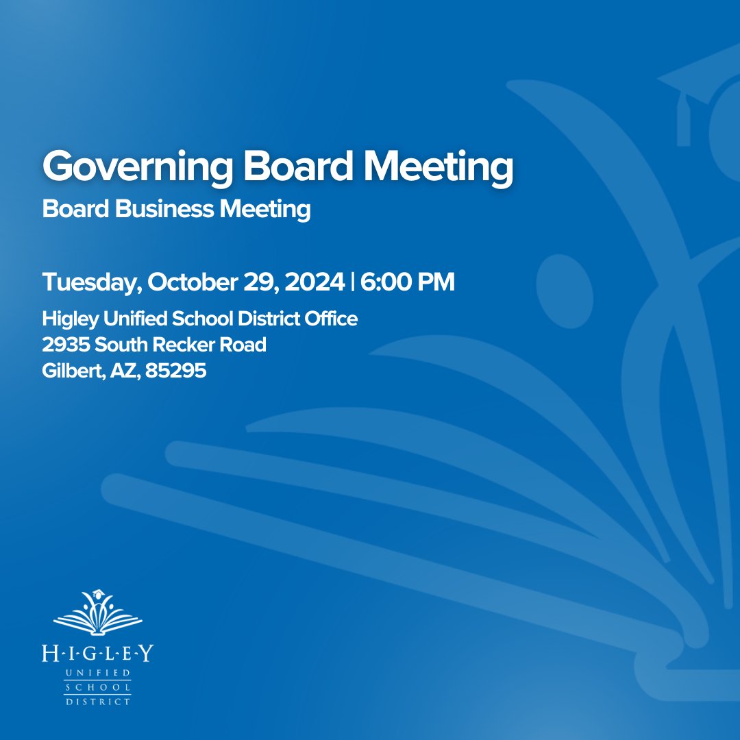 Join us tonight, October 29, 2024, for our #HUSD Governing Board Meeting at 6 PM in-person or online.

Watch the livestream: bit.ly/3Wdeb6U

To view meeting agendas, minutes, and videos, please click here: bit.ly/3Yau00T