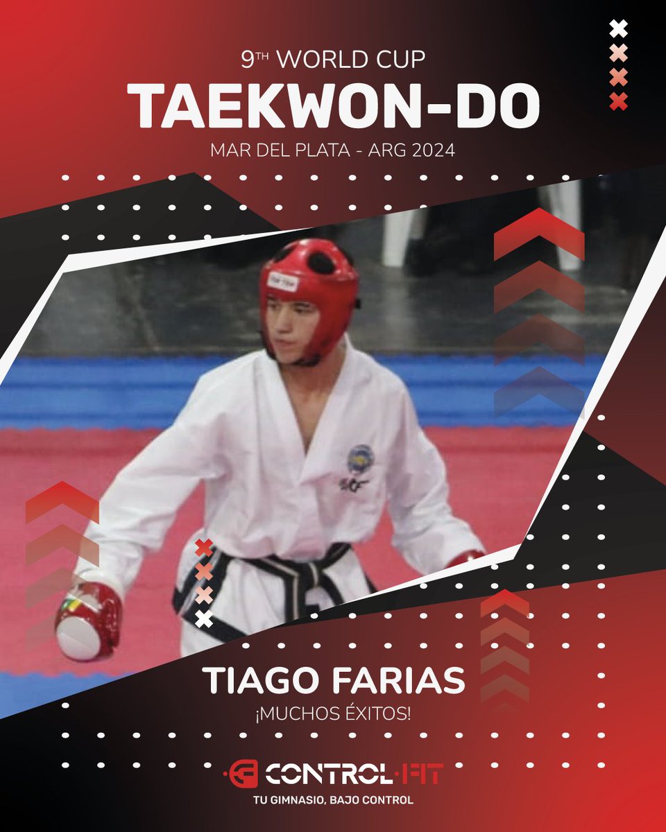 control_fit's tweet photo. Orgullosos de apoyar a Tiago en su camino al Mundial de Taekwon-Do en Mar del Plata 🌊🥋

#TaekwondoWorldCup #Taekwondo #MardelPlata #ControlFit #GestionDeGimnasios #TecnologíaFitness #Argentina https://t.co/F1MT5Lk5p1