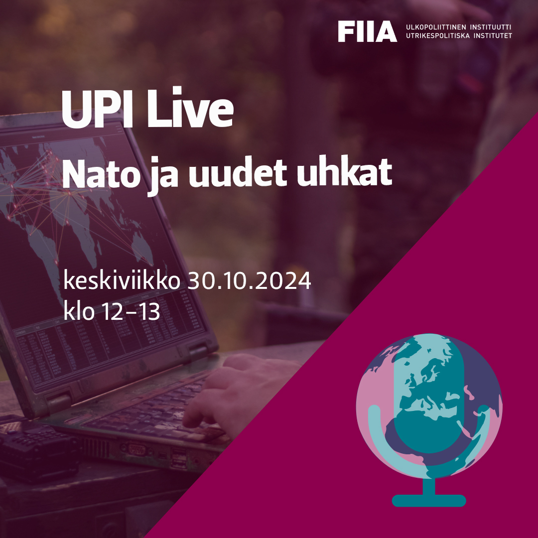 Miten #Nato varautuu ja vastaa uusiin ja aiempaa monimutkaisempiin uhkiin? 

🎙️ <a href="/IroSarkka/">Iro Särkkä</a>, <a href="/Linnainmaki/">Joel Linnainmäki</a> ja <a href="/MarkusHolmgren1/">Markus_Holmgren</a> ruotivat tätä tämän päivän #UPILive'ssä. <a href="/annilindgren/">Anni Lindgren</a> moderoi. 

Tervetuloa linjoille klo 12 alkaen ➡️ youtube.com/watch?v=VTy90B…
