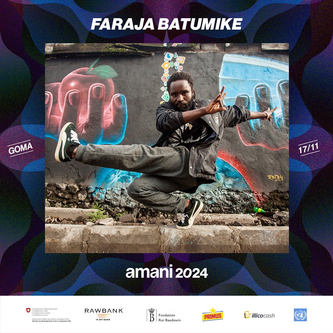 AmaniFestival's tweet photo. La danse sera bien représentée au festival Amani avec l’enfant de Goma, Faraja Batumike. 

Après avoir sillonné l’Europe ces 2 dernières années avec son spectacle, La Cage, il viendra enflammer le public de Goma dans quelques jours 😊 https://t.co/K4XCBYLxbN