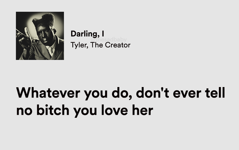 thesadbaby's tweet photo. tyler, the creator. https://t.co/BzxPmCYG5L