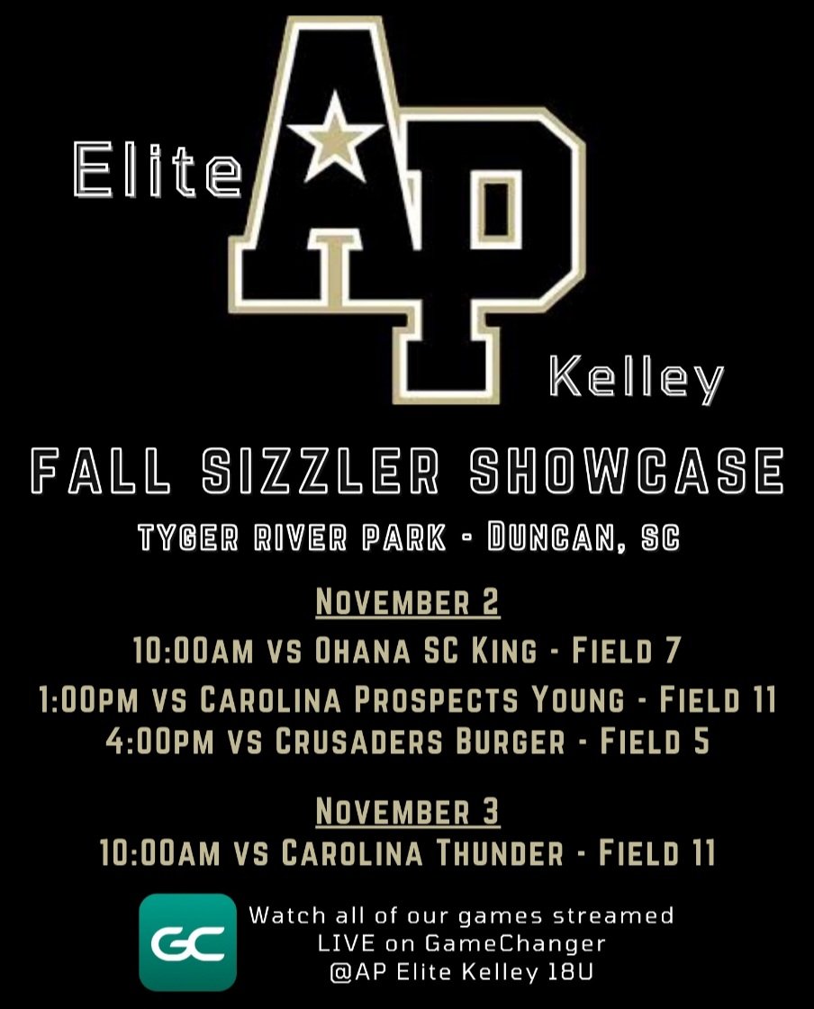 Here is our schedule for this weekend.