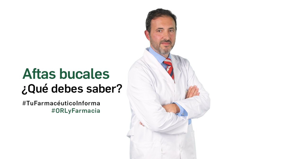 Farmaceuticos_'s tweet photo. Aftas bucales ¿Qué debes saber?
Videoconsejo #TuFarmacéuticoInforma con Diego Martín Gómez de @CofAlmeria
Una iniciativa de Farmacéuticos y @Medicina_TV con la colaboración de @ReigJofre
📽️ https://t.co/KoRyyiRalD
#ORLyFarmacia #Oído #Aftas #Consejos https://t.co/7lghwkiwyX