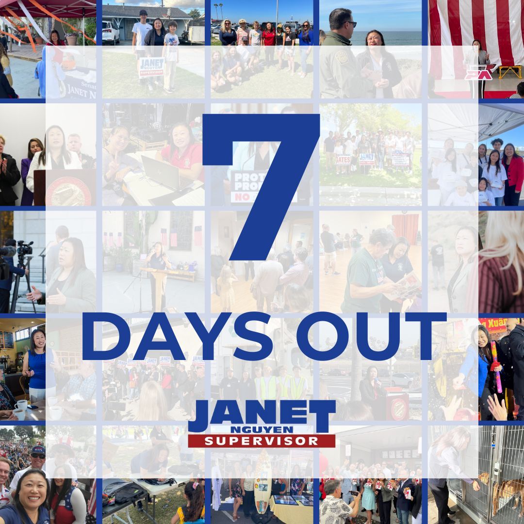 One week to go! Only 7 days remain until Election Day. The stakes couldn’t be higher. We need every ounce of your support to cross the finish line. Volunteer, donate, and spread the word. Our community’s future depends on it!