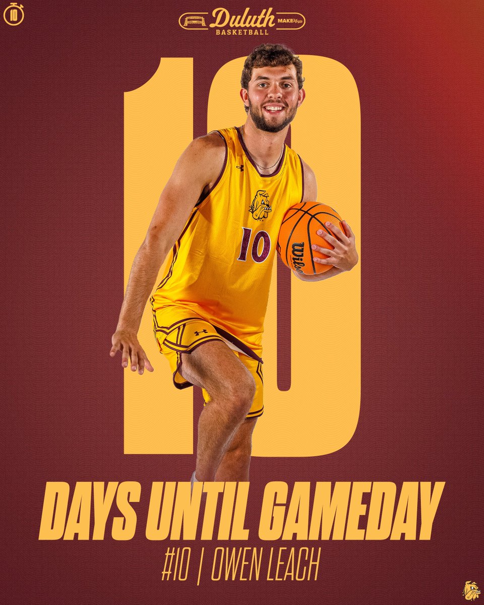 10 Days til’ Gameday 🗓️  <a href="/OwenLea24470352/">Owen Leach</a> 

#MakeMoves x #BulldogCountry 🐶🏀