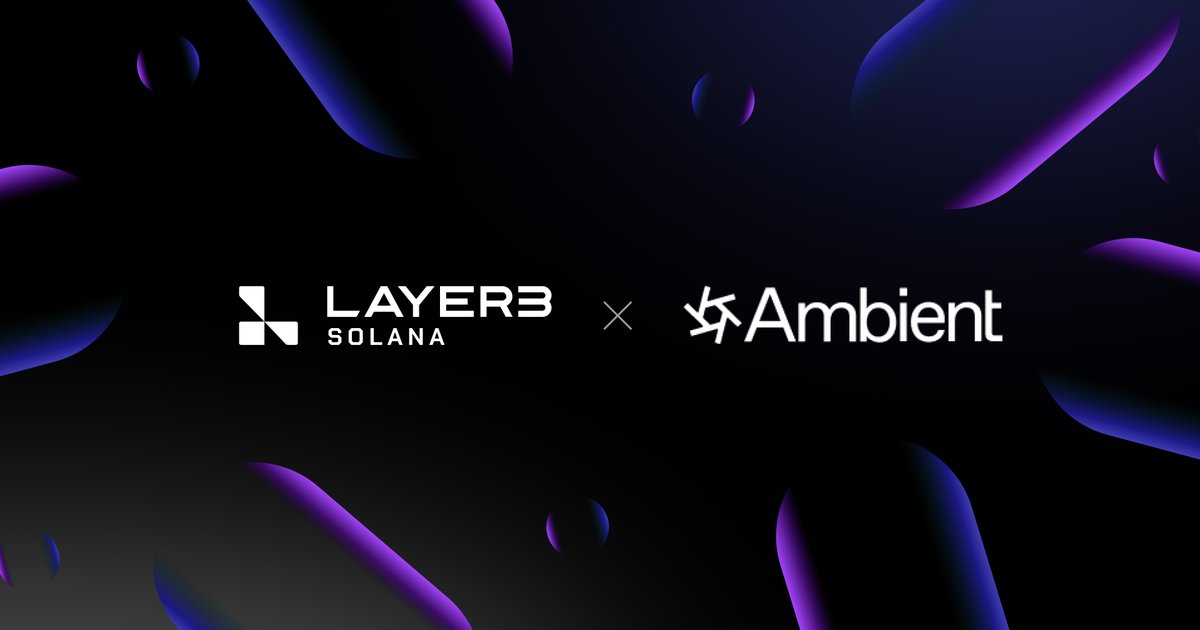 layer3xyz's tweet photo. Layer3 is partnering with @AmbientNetwork to enhance global environmental monitoring.

Ambient is a DePIN project enabling consumers to collect environmental data, contributing to real-time monitoring. https://t.co/wwnEDfzdtI