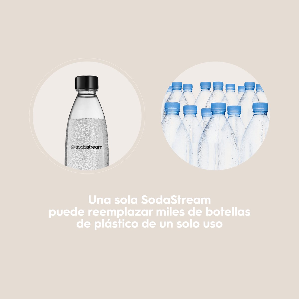 Un gesto puede cambiarlo todo. Con una sola SodaStream puede reemplazar miles de botellas de plástico de un solo uso. 🌍​ #SodaStream #AguaConGas