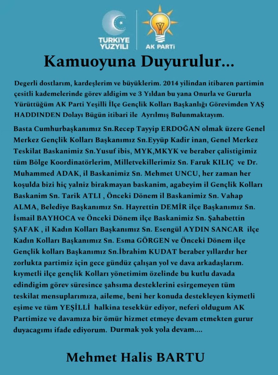 halis340's tweet photo. KAMUOYUNA SAYGIYLA DUYRULUR… https://t.co/KngxlacoQ1