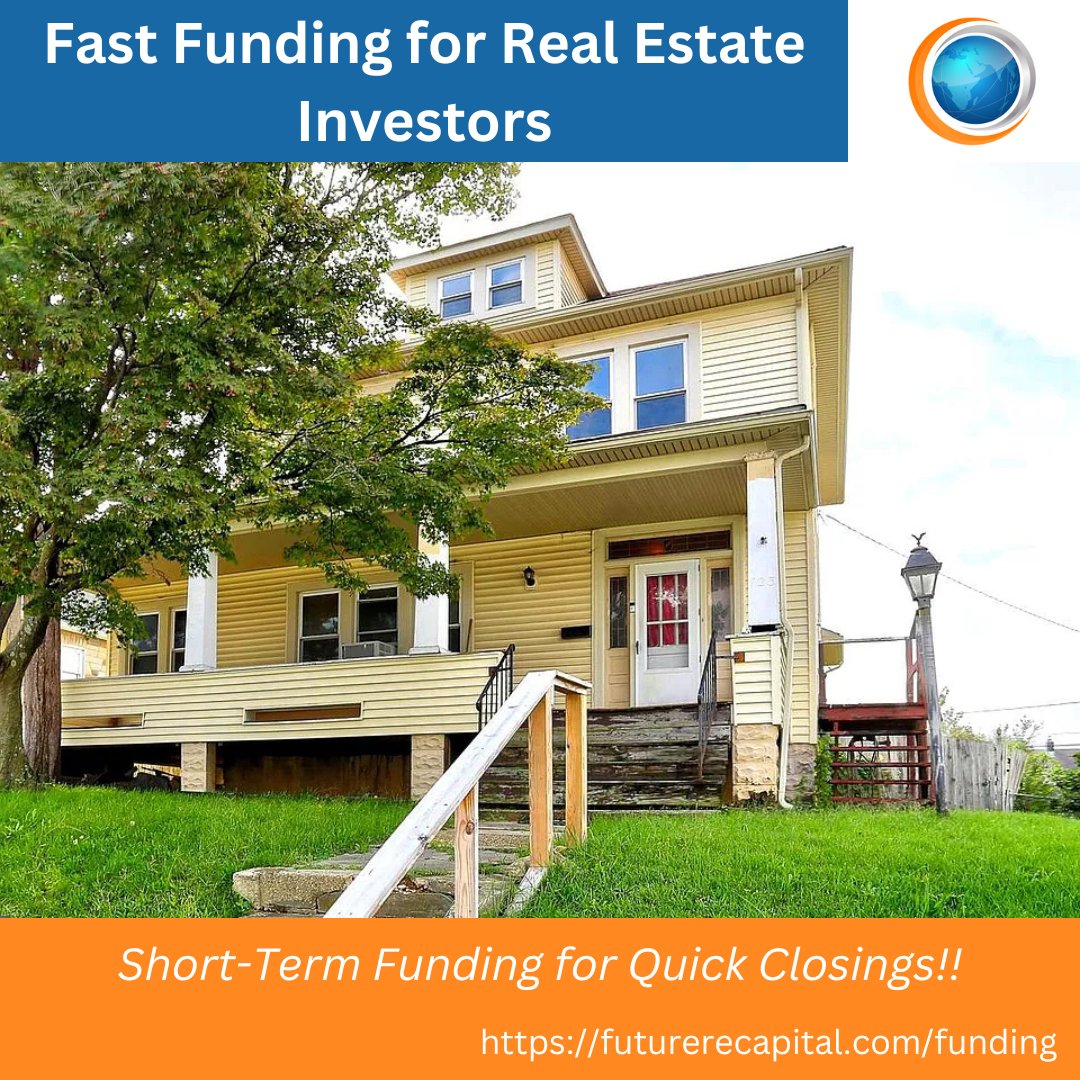 FutureREcap's tweet image. Discover how Future RE Capital offers quick and flexible funding for real estate projects, including fix-and-flip and bridge loans.
futurerecapital.com/funding
#FutureRECapitalManagement #RealEstateInvesting #RealEstateFinancing #HardMoney #RealEstateFunding #RealEstateDevelopment