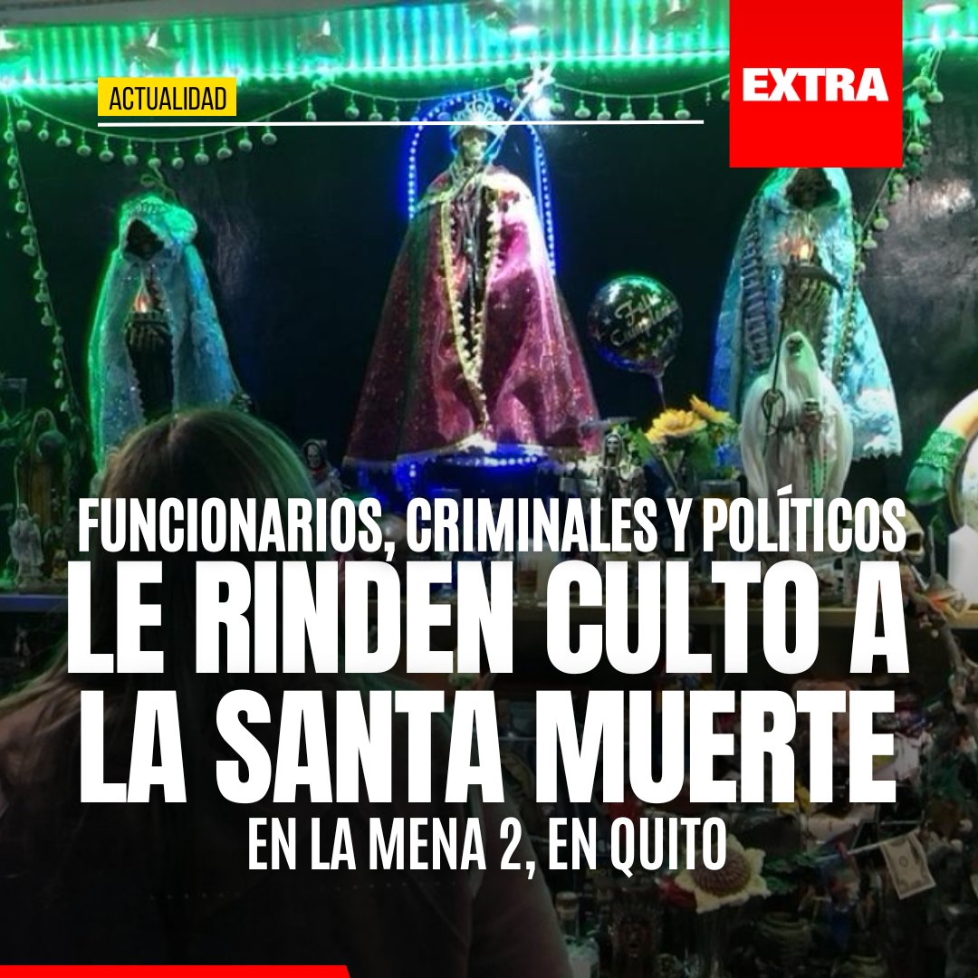DiarioExtraEc's tweet photo. 👉 A las espaldas de la Virgen de El Panecillo, casi buscando ocultarse de su mirada de aluminio, se esconde el culto a la Santa Muerte. El lugar casi pasa desapercibido entre las casas de La Mena 2, en Quito.

Los detalles 👉 https://t.co/1Fbi2cqZuI https://t.co/gZvLh3l44S