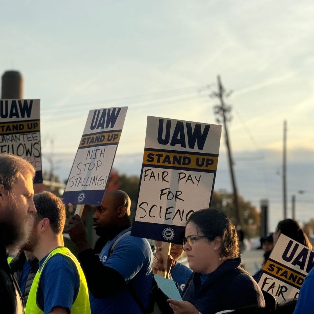 UAW (@uaw) on Twitter photo <a href="/nihfellowsunite/">NIH Fellows United-UAW</a> rallied this morning to protest NIH administrators' use of egregious anti-union bargaining tactics. "We are calling on NIH to put an end to the constant delays and deferrals that administrators are using to deny us a fair contract." #StandUpUAW <a href="/nihfellowsunite/">NIH Fellows United-UAW</a> rallied this morning to protest NIH administrators' use of egregious anti-union bargaining tactics. "We are calling on NIH to put an end to the constant delays and deferrals that administrators are using to deny us a fair contract." #StandUpUAW