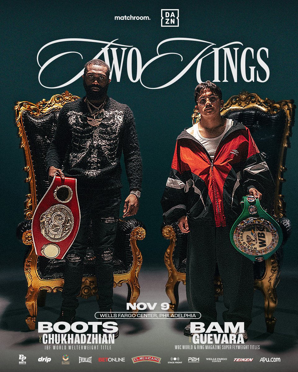 MatchroomBoxing's tweet photo. 𝟭𝟬 ����𝗔𝗬𝗦 𝗧𝗢 𝗚𝗢 ⌛⏳

Two Kings. Philly. 👑👑 @JaronEnnis @210bam

#EnnisChukhadzhian | @WellsFargoCtr | #RodriguezGuevara https://t.co/gJTPSSJ8vu
