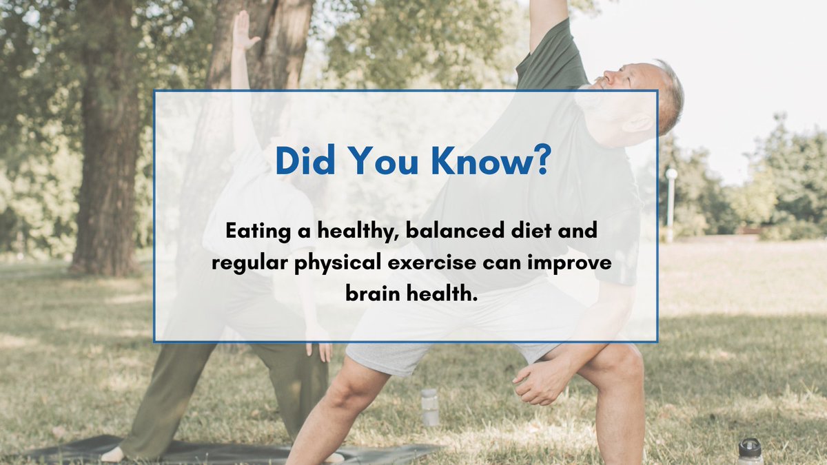 Taking care of your brain is just as crucial as caring for your body! Regular physical activity and a balanced diet can significantly reduce the risk of dementia.  Start small - take daily walks or add more fruits and veggies to your meals. Every step counts!