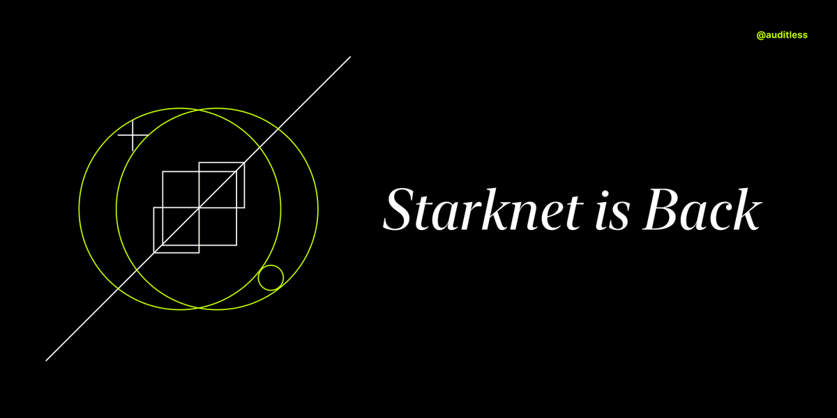 peteris erins (@p_e) on Twitter photo Last weekend <a href="/VitalikButerin/">vitalik.eth</a> explored the idea of Cairo becoming enshrined at Ethereum L1.
It captured the spirit of what we think <a href="/Starknet/">Starknet ๐บ๐ฑ</a> represents.
A blueprint for Ethereum's future.
And that future is here now โ Last weekend <a href="/VitalikButerin/">vitalik.eth</a> explored the idea of Cairo becoming enshrined at Ethereum L1.
It captured the spirit of what we think <a href="/Starknet/">Starknet ๐บ๐ฑ</a> represents.
A blueprint for Ethereum's future.
And that future is here now โ