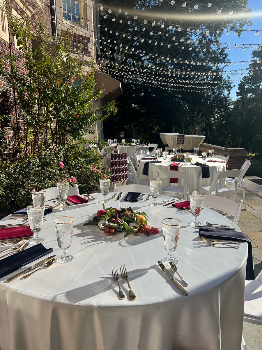 harwelden's tweet photo. Preparing for a cooler temps,  west veranda afternoon nibbles.  #harwelden #alfresco #mansionlife https://t.co/6UfmwSN8ep