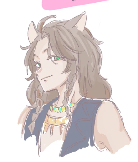 妹と妹の友達と絵チャに描いた。ラブちゃんとレオナさん 