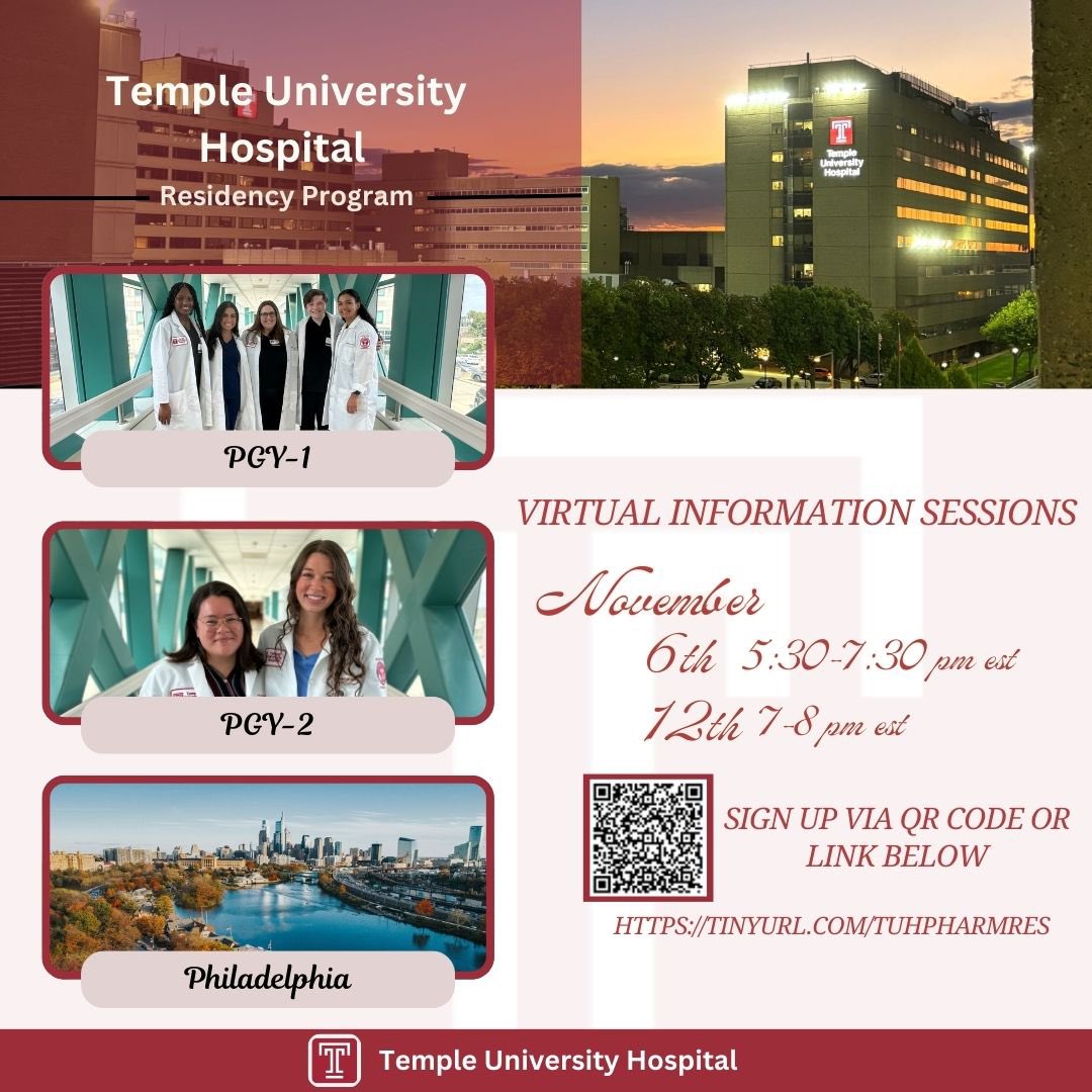 Temple University Hospital Pharmacy Residency tweet media