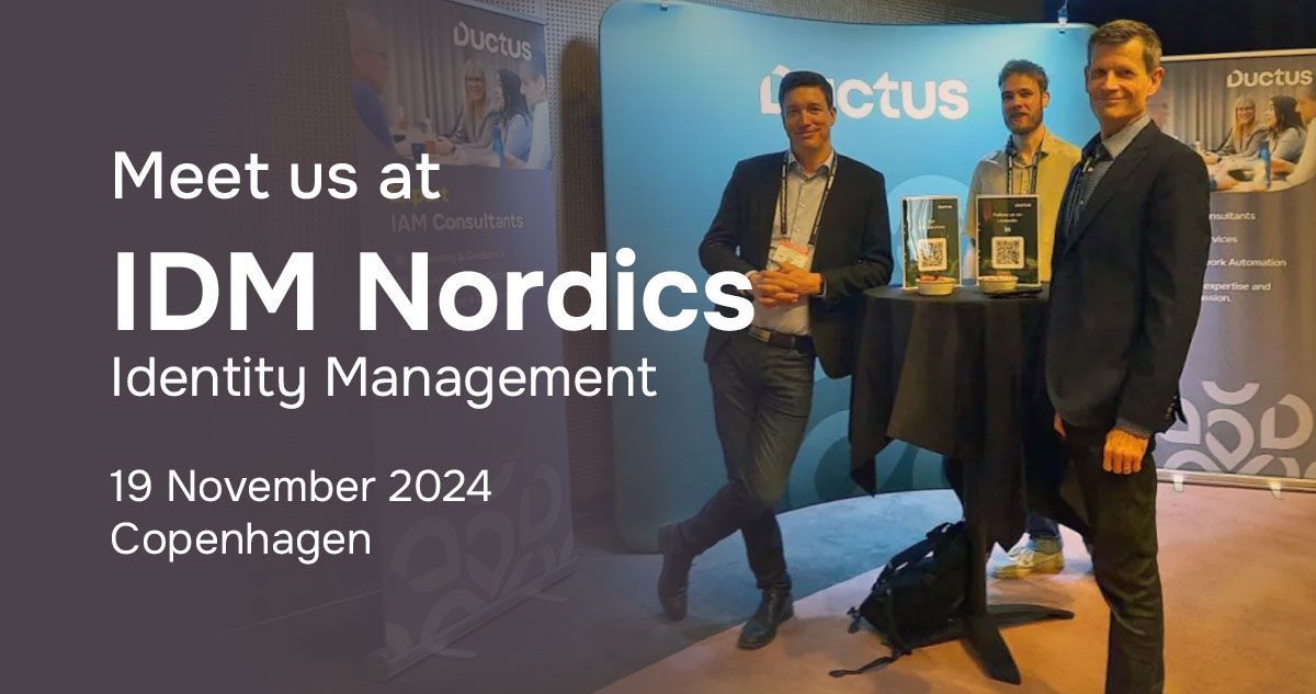 dataductus's tweet photo. Just 3 weeks to go until the #IDMNordics #IdentityManagement Conference! Join us on Nov 19 to meet our team and explore the latest trends in #IAM. Until then, dive into our IAM solutions for secure physical and digital environments: https://t.co/HaQ6iE1ci6 https://t.co/s7s59fryyY