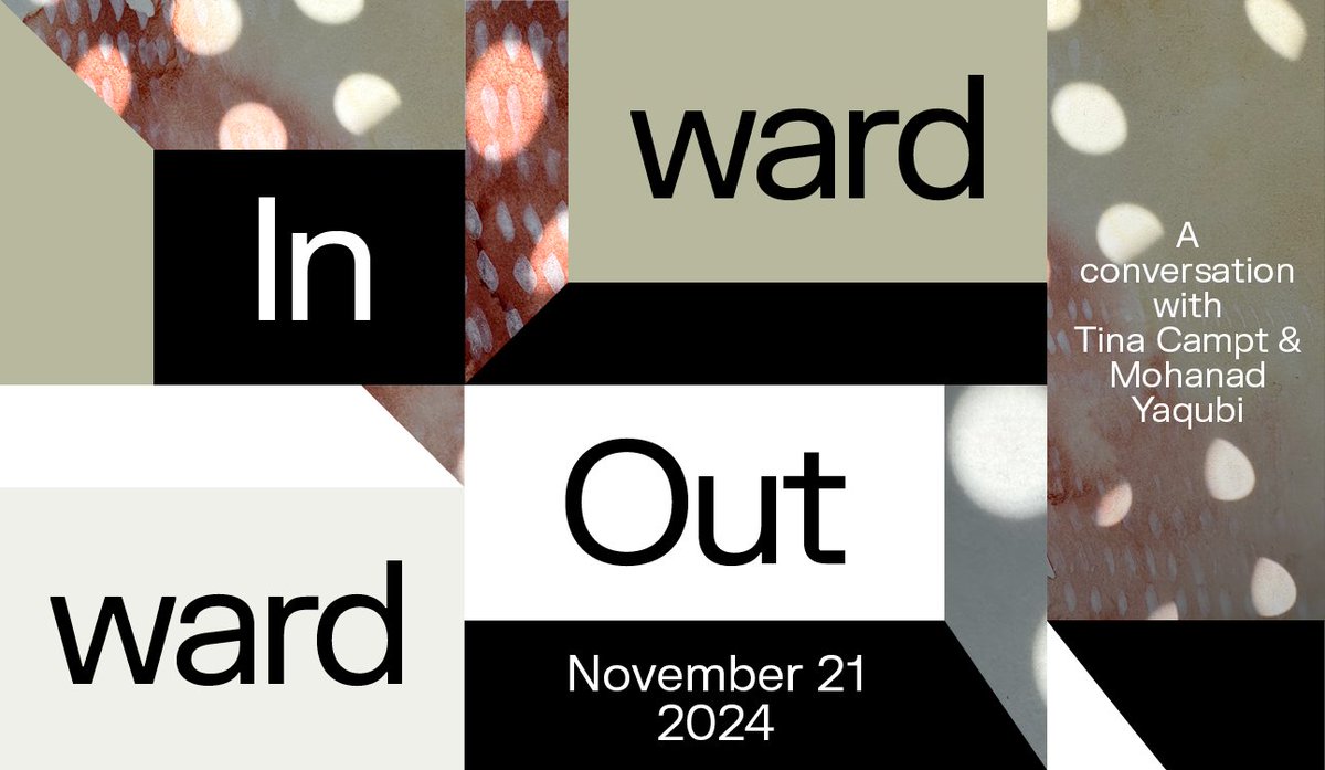 PUBLIC EVENT | Revisiting Witnessing &amp; the Archive: A Conversation with Tina Campt &amp; Mohanad Yaqubi | 21 November, 2024 | 16.30-20.30 | <a href="/FramerFramed/">Framer Framed</a>  Amsterdam. For more information and registration please visit: materialculture.nl/en/events/revi…