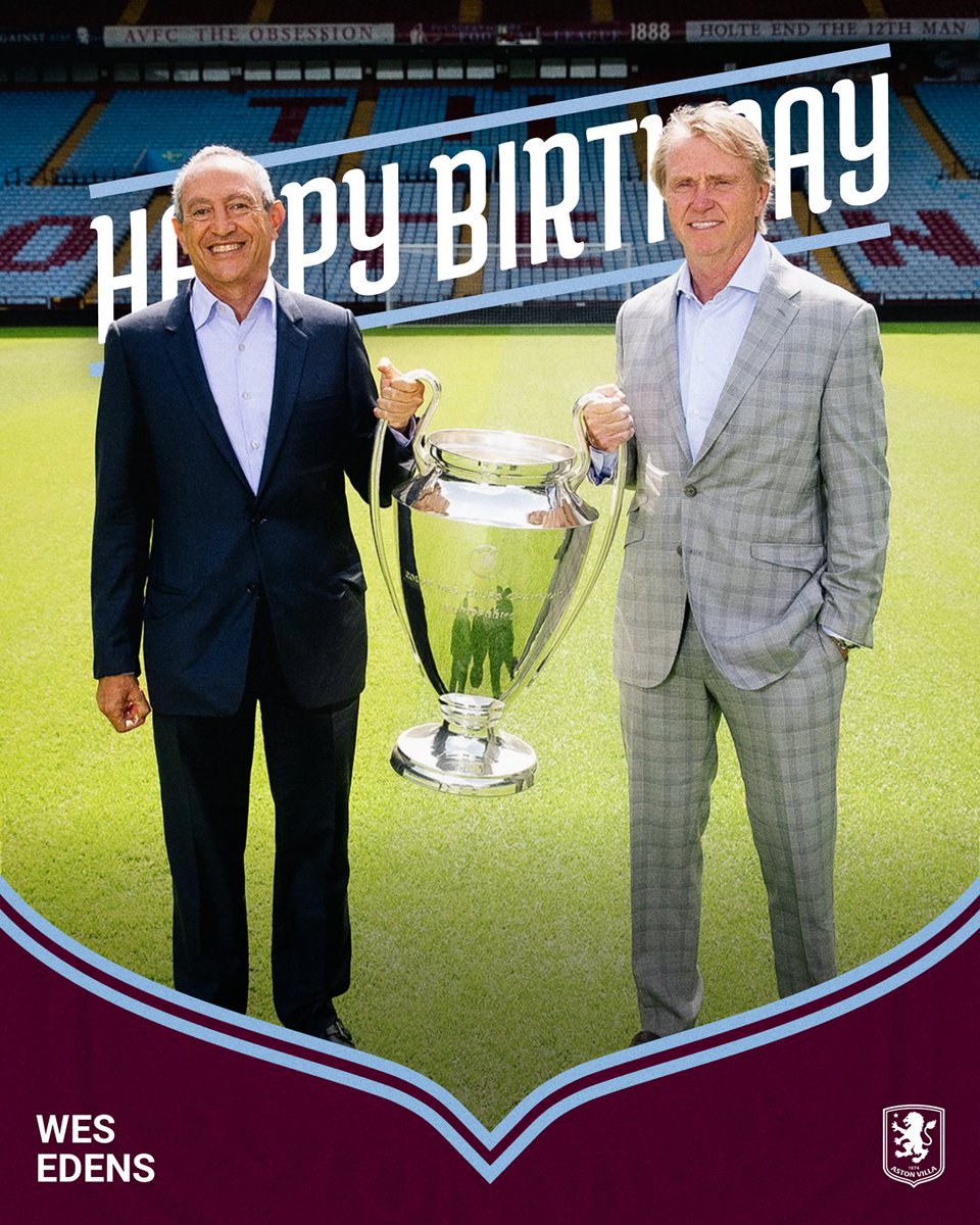Happy birthday to Aston Villa Co-Owner, Wes Edens! 💜