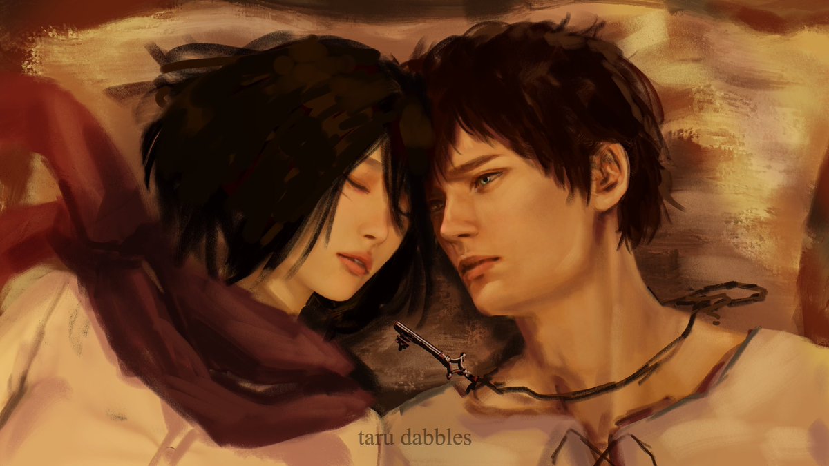 it was in fact not casual when he wrapped that scarf around her #eremika #エレミカ