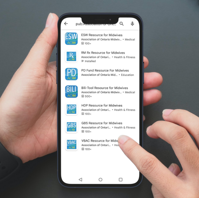 ontariomidwives's tweet image. Midwifery resources at your fingertips? There's an app for that! The AOM's mobile apps for midwives and midwifery students are available for free for Android or iOS devices.  Browse the complete app menu on our website: ontariomidwives.ca/apps