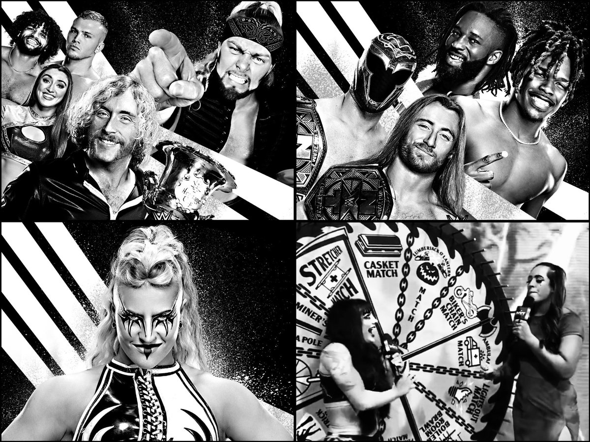 WWEChipDanning's tweet photo. TONIGHT! โ ๏ธ #WWENXT
#HeritageCup ๐
#CharlieDempsey w/ @WrenSinclairWWE @mylesborne_wwe @TavionHeights v @LexisKingWWE w/ @RealKingRegal
#TagTitles
@Axiom_WWE @WWEFrazer v @WWEJeVonEvans @CedricAlexander
The debut of @Zaria_WWE
#CasketMatch โฐ๏ธ
@TatumPaxley v @therealestwendy https://t.co/Yr4ww4fD5P