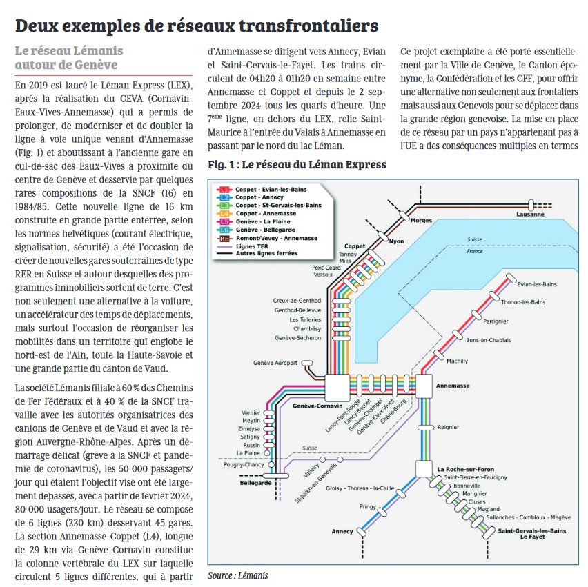 assoARDSL's tweet photo. Le N° 310 de @FNAUT_fr infos s'attarde les liaisons ferroviaires transfrontalières.
Du succès du @Leman__Express, la liaison transfrontalière avec le plus de trains et de passagers, aux lignes mal desservies ou fermées, comme le @rersudleman. https://t.co/9V1h3jXVnB