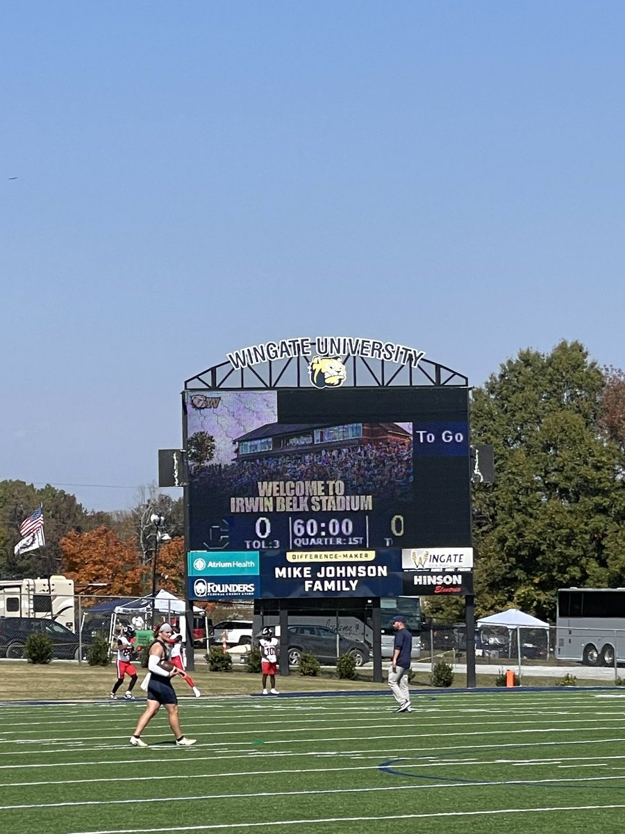Great game day visit at Wingate university