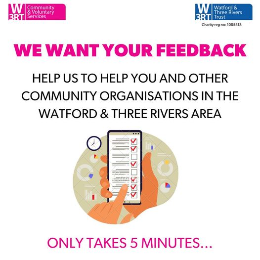 CvsW3rt's tweet image. We need your feedback!

Each year, we produce a state of the sector survey to better understand the local voluntary sector in #Watford &amp;amp; #ThreeRivers &amp;amp; we close this year&apos;s survey in a few weeks  

forms.office.com/e/D6YQLsesKc 

#W3RTCVS